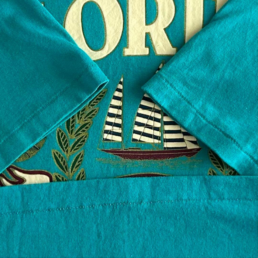 ONEITA オニータ 古着 Tシャツ 90s XXL USA製 フロッキー メンズのトップス(Tシャツ/カットソー(半袖/袖なし))の商品写真