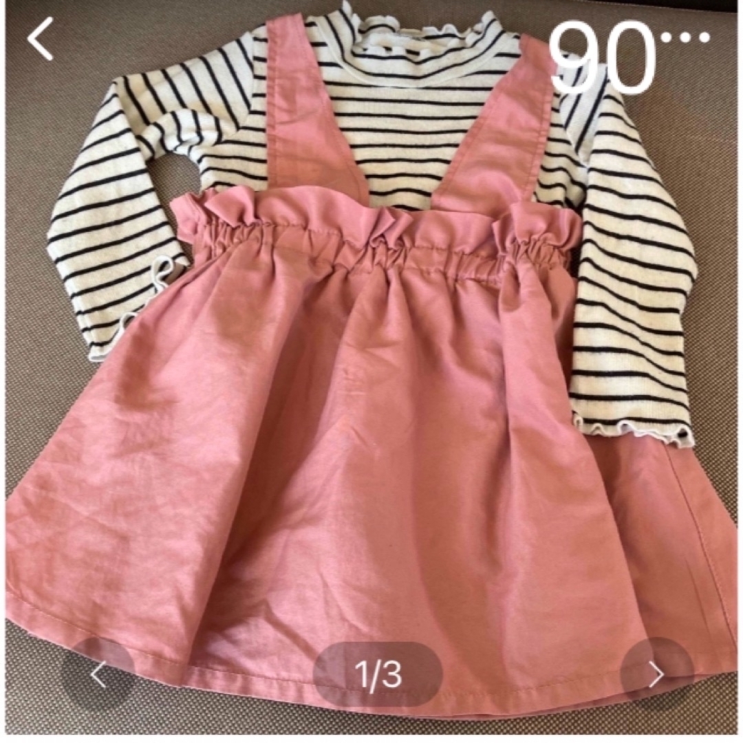 ワンピース2点セット　キッズ　90.   キッズ/ベビー/マタニティのキッズ服女の子用(90cm~)(ワンピース)の商品写真