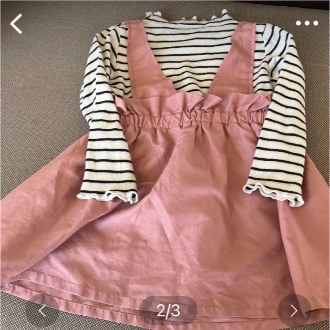 ワンピース2点セット　キッズ　90.   キッズ/ベビー/マタニティのキッズ服女の子用(90cm~)(ワンピース)の商品写真