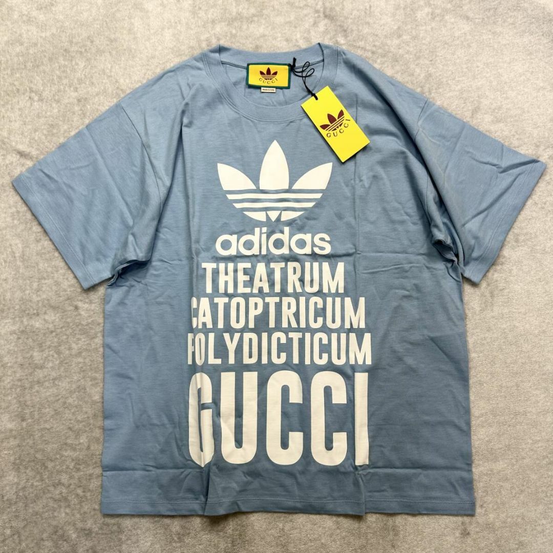 adidas(アディダス)の新品 GUCCI Mサイズ adidas コラボ Tシャツ 限定 メンズのトップス(Tシャツ/カットソー(半袖/袖なし))の商品写真