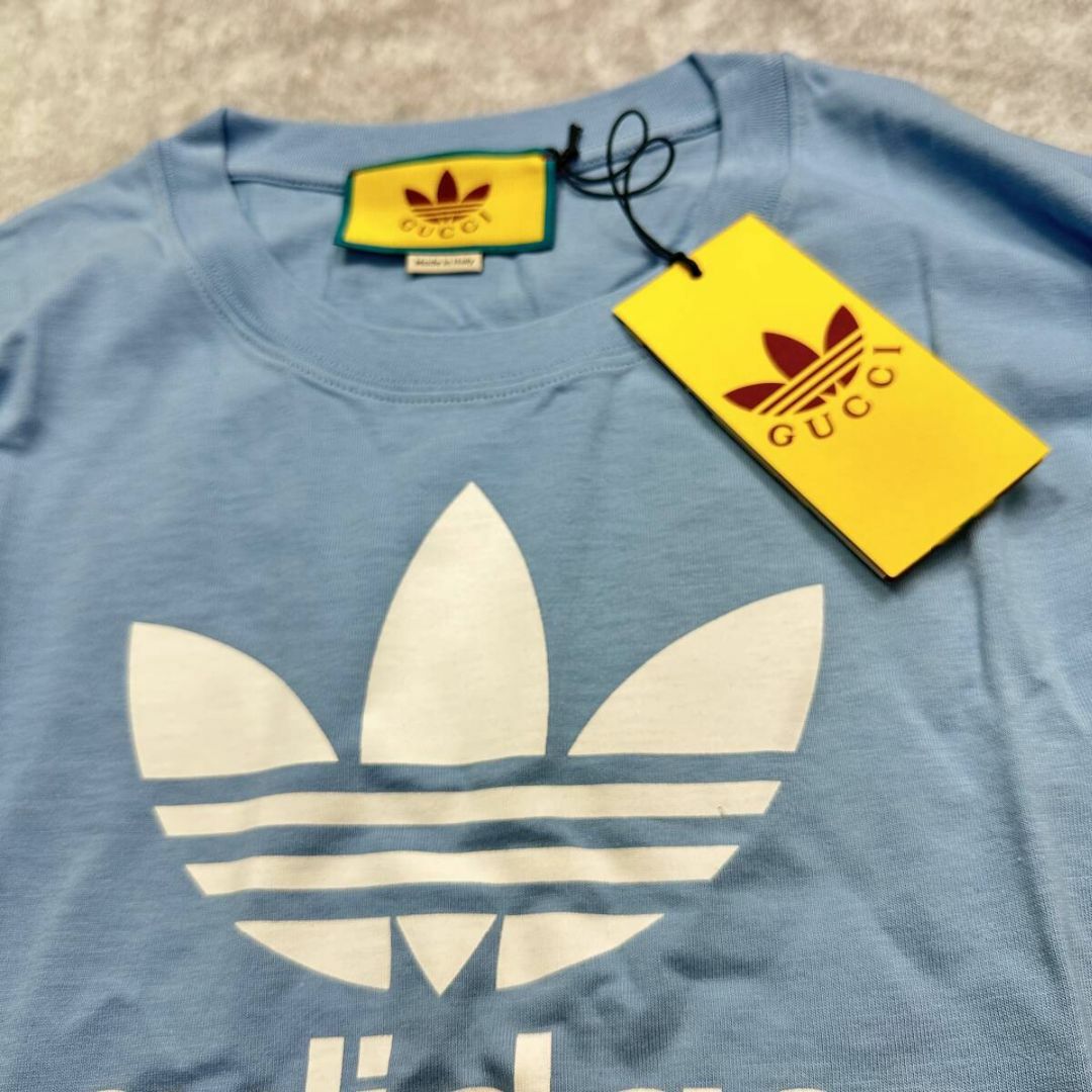 adidas(アディダス)の新品 GUCCI Mサイズ adidas コラボ Tシャツ 限定 メンズのトップス(Tシャツ/カットソー(半袖/袖なし))の商品写真