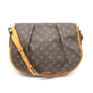 ルイヴィトン(LOUIS VUITTON)のLOUIS VUITTON (ルイ・ヴィトン) メニルモンタンMM モノグラム M40473 ショルダーバッグ クロスボディ 斜め掛け PVC レザー ブラウン レディース(ショルダーバッグ)