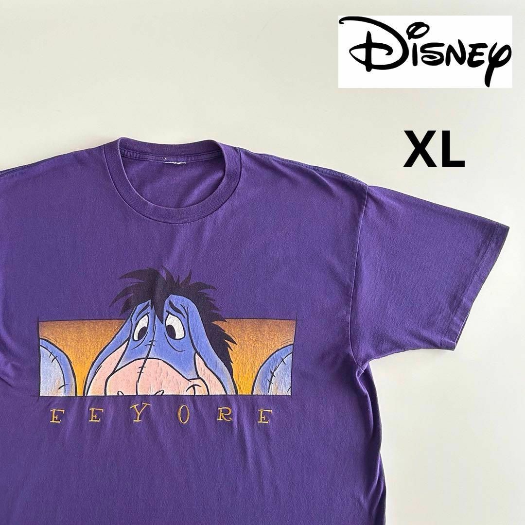 Disney(ディズニー)のDisney ディズニー イーヨー Tシャツ 90s ヴィンテージ 古着 XL メンズのトップス(Tシャツ/カットソー(半袖/袖なし))の商品写真