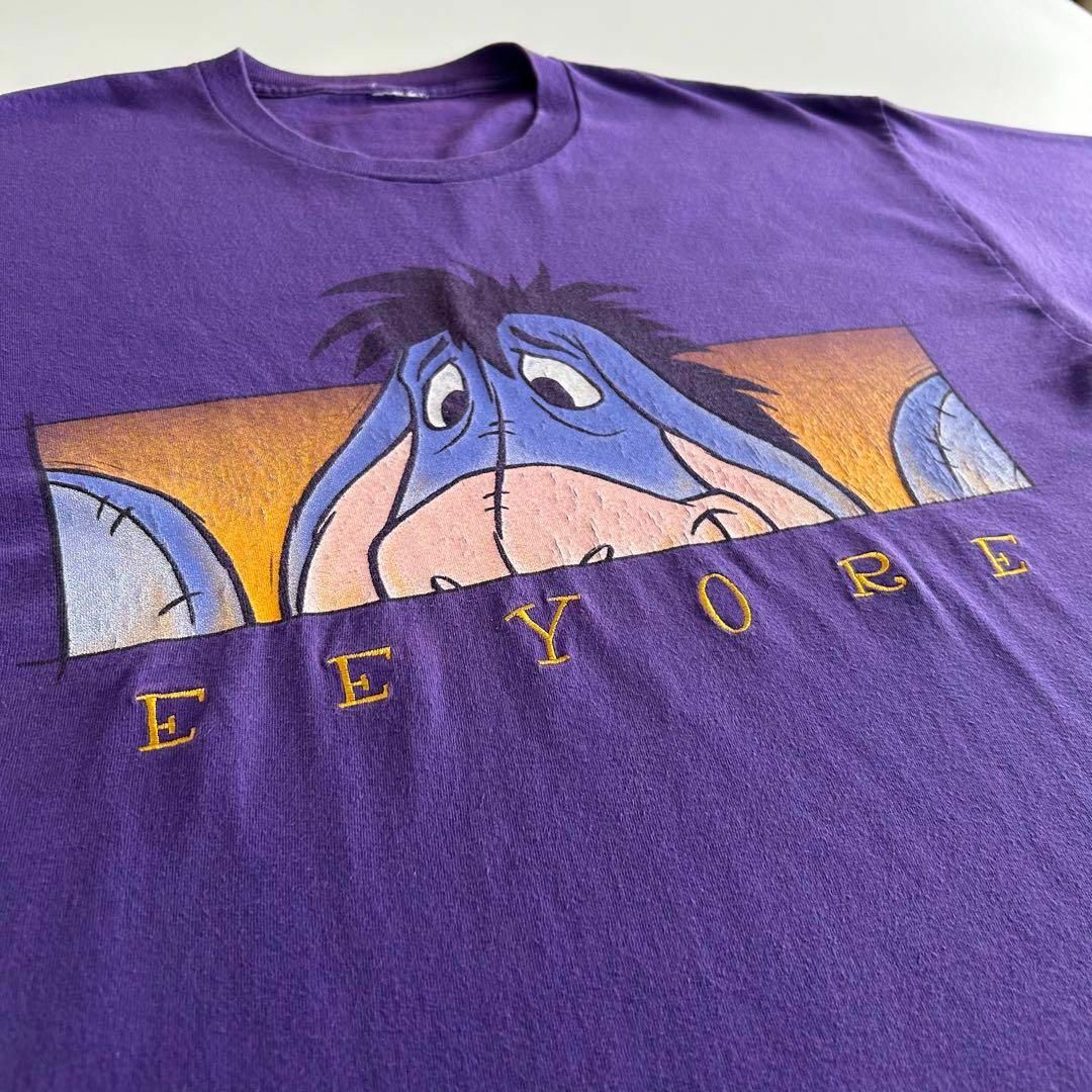 Disney(ディズニー)のDisney ディズニー イーヨー Tシャツ 90s ヴィンテージ 古着 XL メンズのトップス(Tシャツ/カットソー(半袖/袖なし))の商品写真