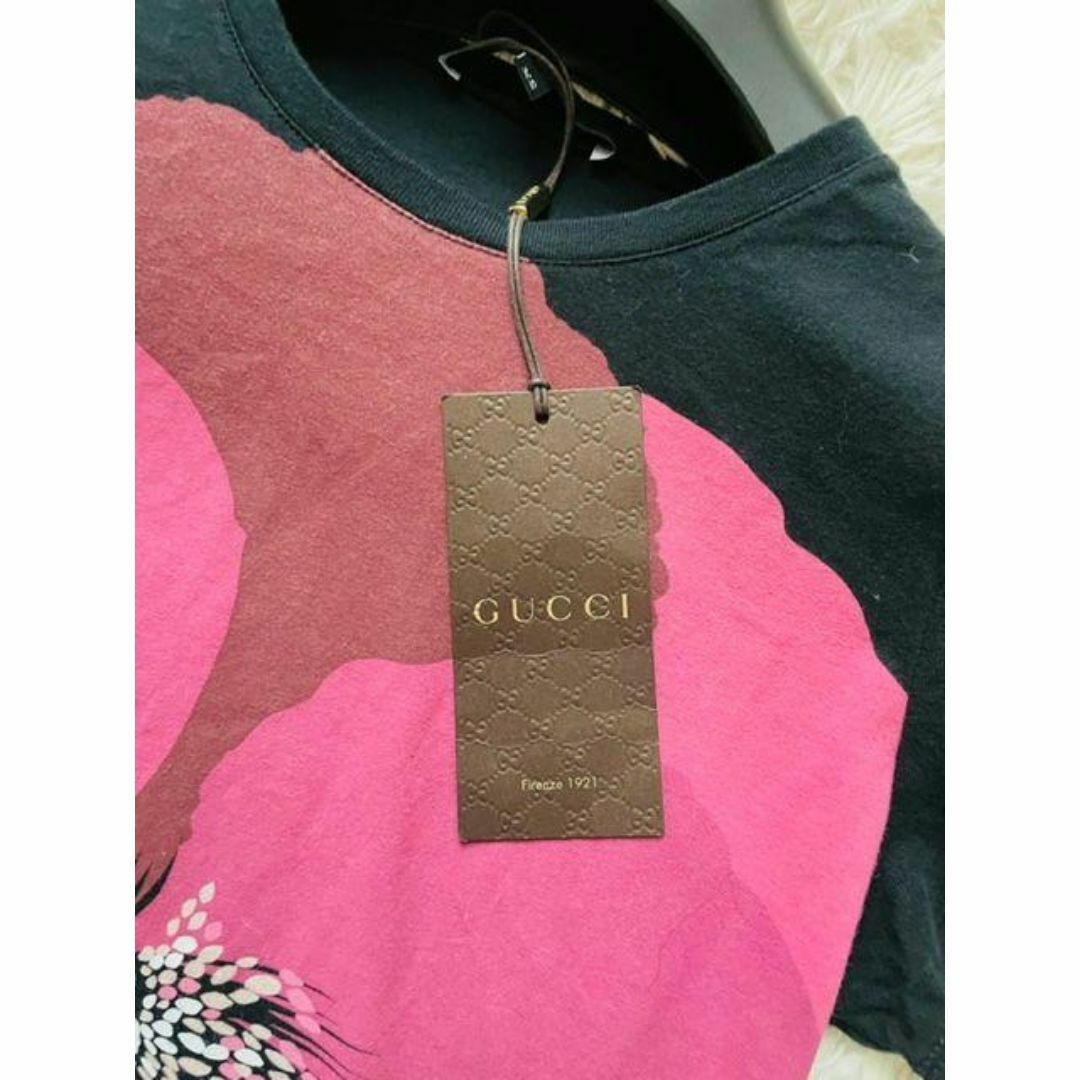 Gucci(グッチ)の【ミニミニ様】グッチ 新品未使用品 総柄プリントカットソー XS Tシャツ レディースのトップス(Tシャツ(半袖/袖なし))の商品写真