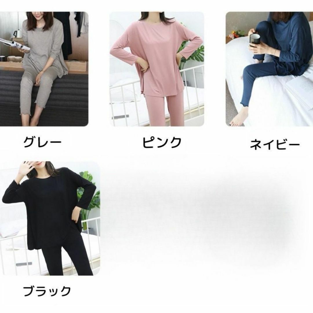◆ ゆったりルームウェア　XL　ピンク　セットアップ　パジャマ  部屋着　韓国 レディースのルームウェア/パジャマ(ルームウェア)の商品写真