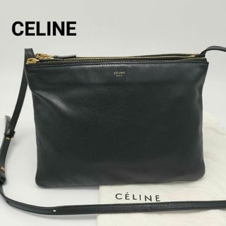 セリーヌ(celine)の極美品✨セリーヌ　ショルダーバッグ　レザー　ブラック　黒(ショルダーバッグ)