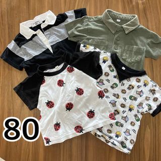 ムジルシリョウヒン(MUJI (無印良品))の80半袖シャツ♡4枚セット(Ｔシャツ)