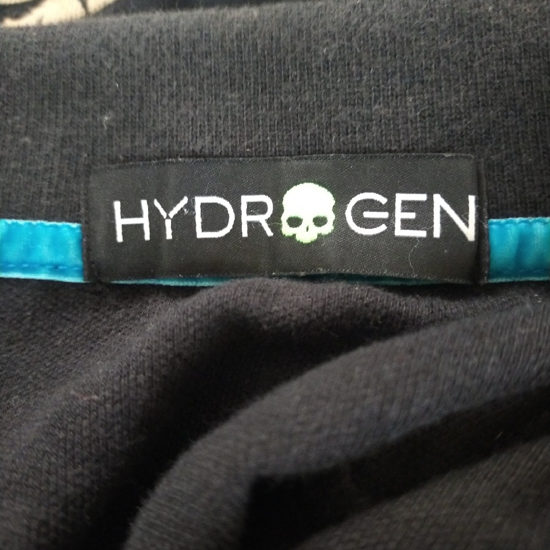 HYDROGEN(ハイドロゲン)のハイドロゲン　長袖ポロシャツ　ブラック メンズのトップス(ポロシャツ)の商品写真