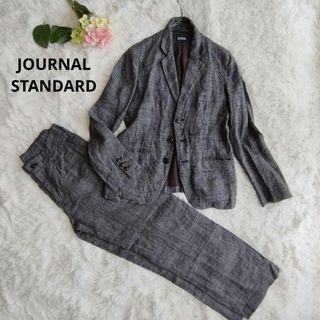 JOURNAL STANDARD - 美品　ジャーナルスタンダード　麻100％　グレンチェック　パンツスーツ　M