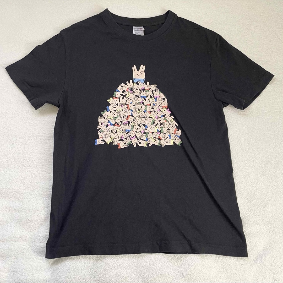 東海オンエア 森 Tシャツ ピースの2乗 M 黒 レディースのトップス(シャツ/ブラウス(半袖/袖なし))の商品写真