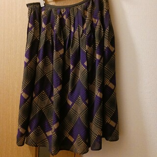 アイアイズ(I Eye's)の紫　ミニスカート　サイズ　40(ミニスカート)