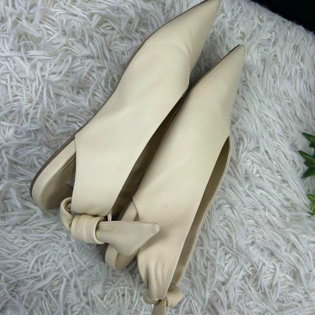 Jil Sander(ジルサンダー)のジルサンダー レディース パンプス レザー フラットシューズ 22cm 35 レディースの靴/シューズ(ハイヒール/パンプス)の商品写真