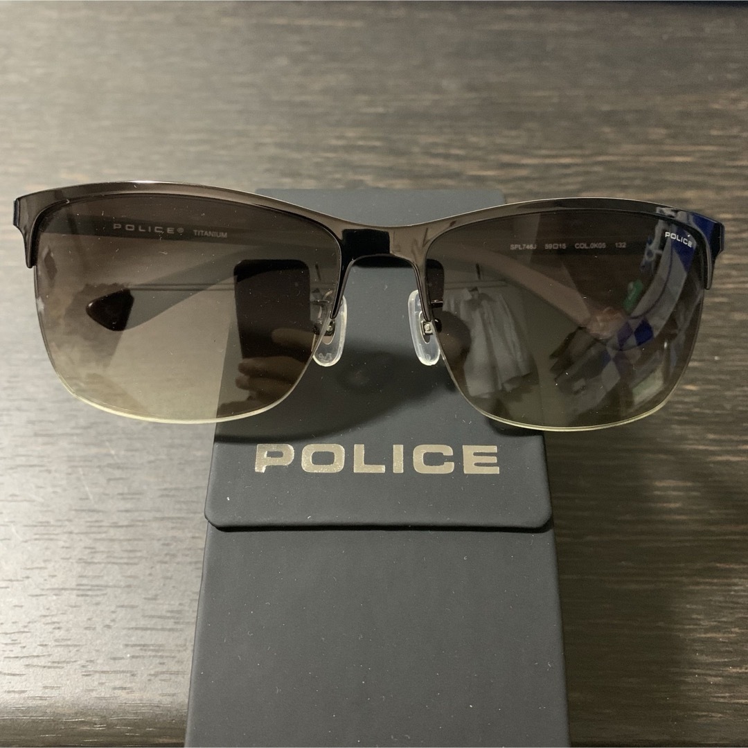 POLICE(ポリス)の超美品 ポリス POLICE サングラス ブラウン SPL746J 0K05 メンズのファッション小物(サングラス/メガネ)の商品写真