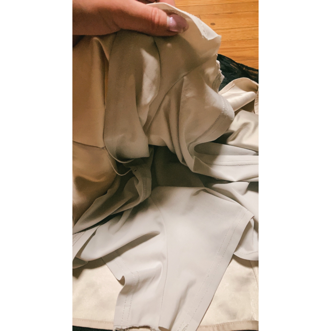 MERCURYDUO(マーキュリーデュオ)のMERCURYDUO シアーチェックバックレースアップミニスカパン ブラック レディースのスカート(ミニスカート)の商品写真