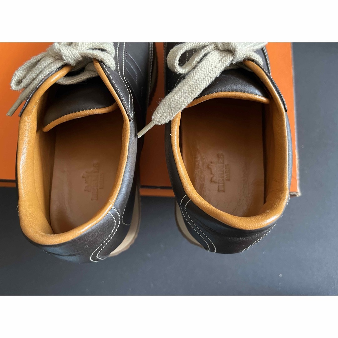 Hermes(エルメス)のエルメス　スニーカー　36.5 茶✖️オレンジ レディースの靴/シューズ(スニーカー)の商品写真