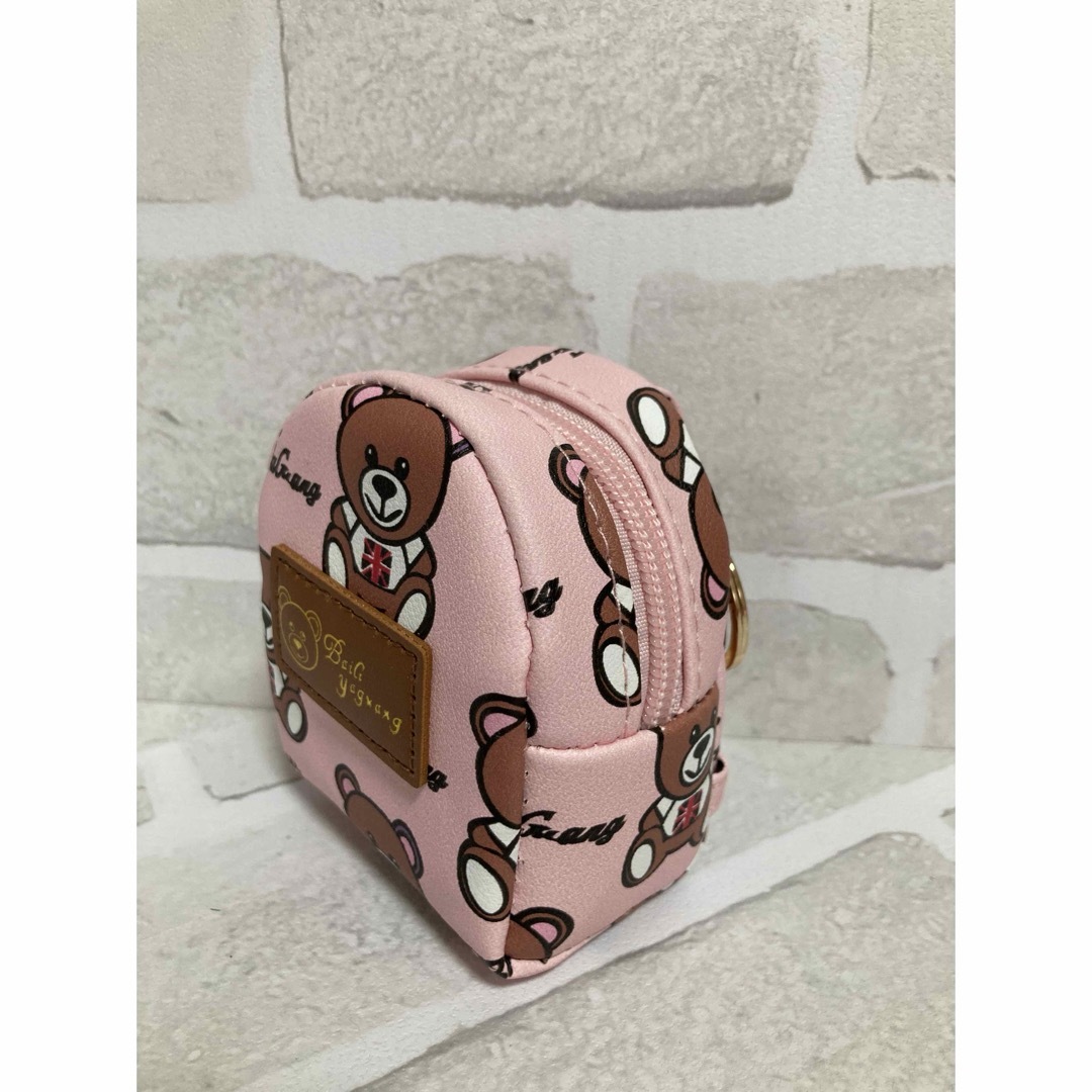 新品未使用可愛いベアのバッグストラップ　ピンク レディースのファッション小物(キーホルダー)の商品写真