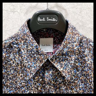 ポールスミス(Paul Smith)の23AW ポールスミス 長袖シャツ 総柄 ブラウン系(シャツ)