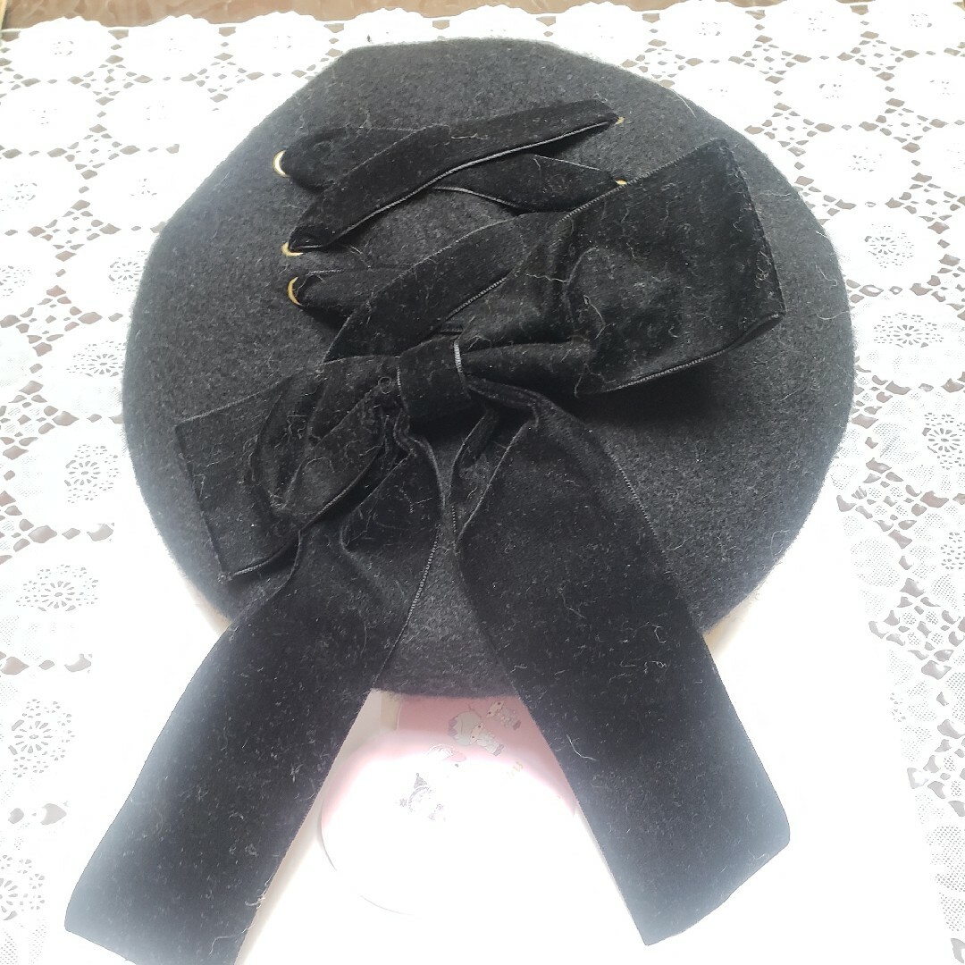 しまむら(シマムラ)のしまむら サンリオ 青木美沙子さん コラボ クロミちゃんベレー帽 レディースの帽子(ハンチング/ベレー帽)の商品写真