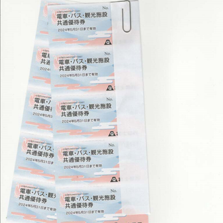 富士急行株主優待　観光施設共通優待券  10枚（フリーパス2枚と変更可）(遊園地/テーマパーク)