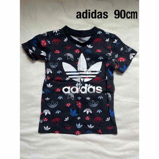 アディダス(adidas)の90㎝☆アディダス☆adidas☆Tシャツ☆黒☆半袖☆おしゃれ☆キッズ☆男の子(Tシャツ/カットソー)