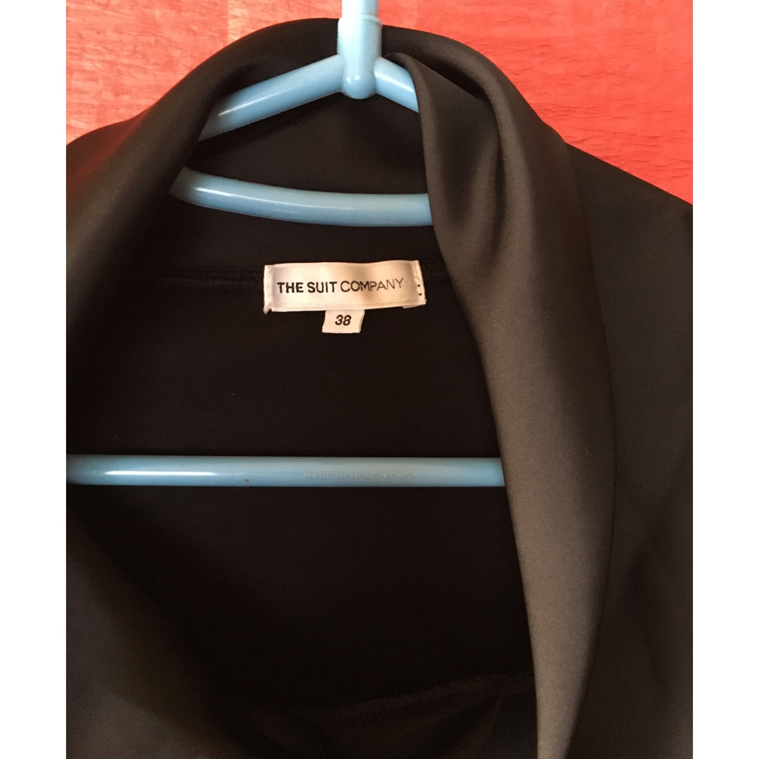 THE SUIT COMPANY(スーツカンパニー)のスーツカンパニー　カットソー ブラウス　ブラック　 M 七分袖　冠婚葬祭 レディースのトップス(カットソー(長袖/七分))の商品写真