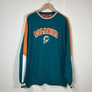 マイアミ・ドルフィンズ ヴィンテージ クルーネック スウェットシャツ 2XL(スウェット)