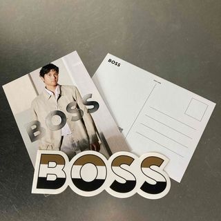 BOSS - 大谷翔平　BOSS ポストカード、ロゴステッカー