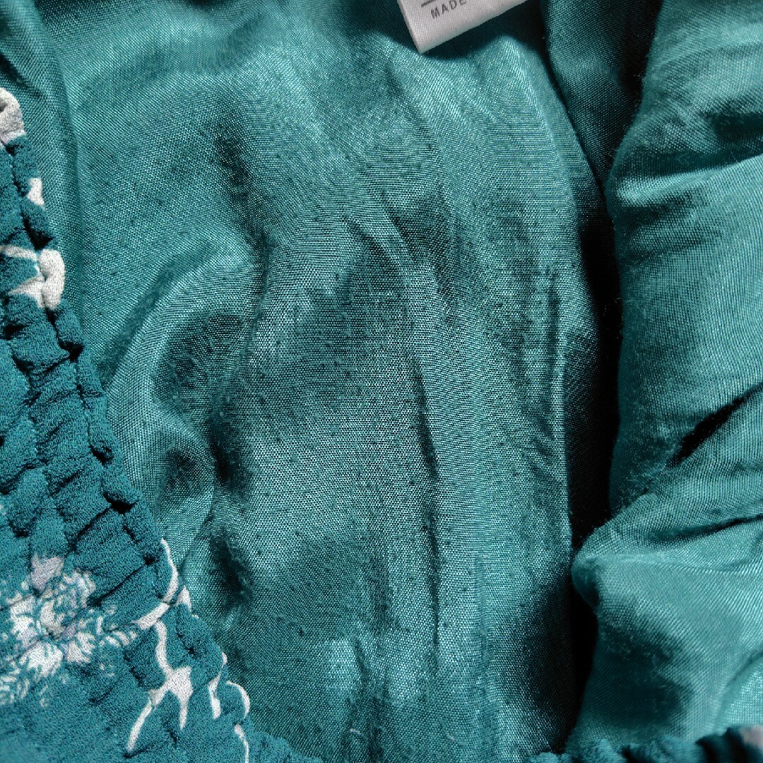 SLOBE IENA(スローブイエナ)のロング丈　グリーン柄スカート レディースのスカート(ロングスカート)の商品写真