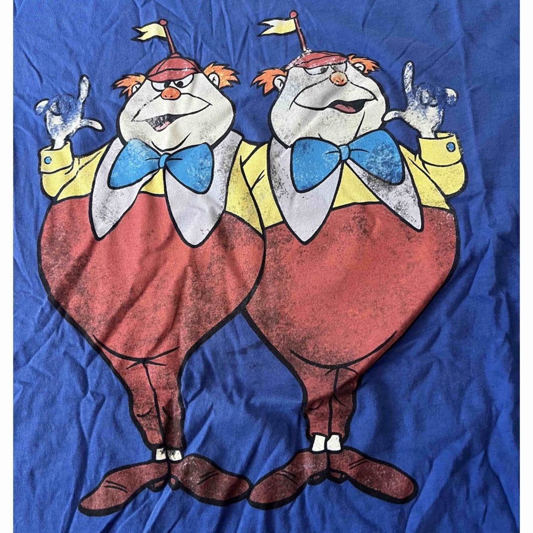 不思議の国のアリス　ディーとダム　Tシャツ　ディズニー　大きいサイズ メンズのトップス(Tシャツ/カットソー(半袖/袖なし))の商品写真
