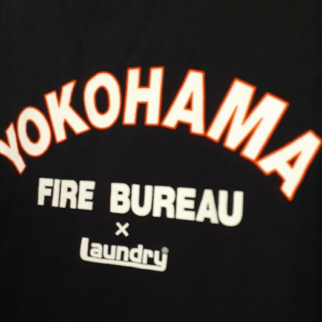 LAUNDRY(ランドリー)の横浜消防　Laundry　コラボTシャツ　Lサイズ　ネイビー メンズのトップス(Tシャツ/カットソー(半袖/袖なし))の商品写真