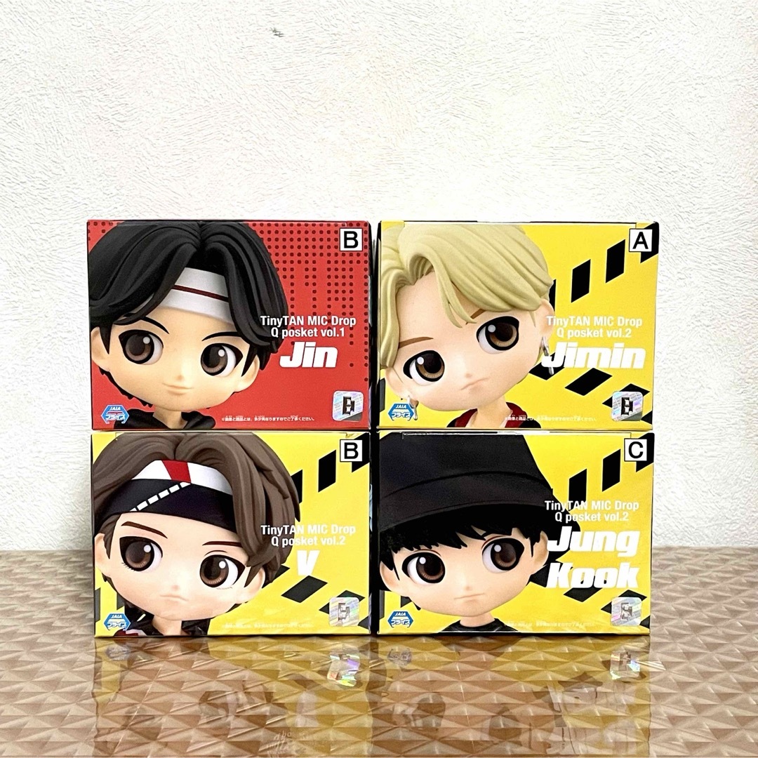 防弾少年団(BTS)(ボウダンショウネンダン)の【新品】TinyTAN✧Q posket ─ MIC Drop ─ ４種セット エンタメ/ホビーのフィギュア(その他)の商品写真