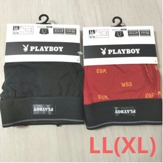 プレイボーイ(PLAYBOY)の☆　メンズ　前開き　ボクサーパンツ　2枚　LLサイズ　新品　PLAYBOY(ボクサーパンツ)