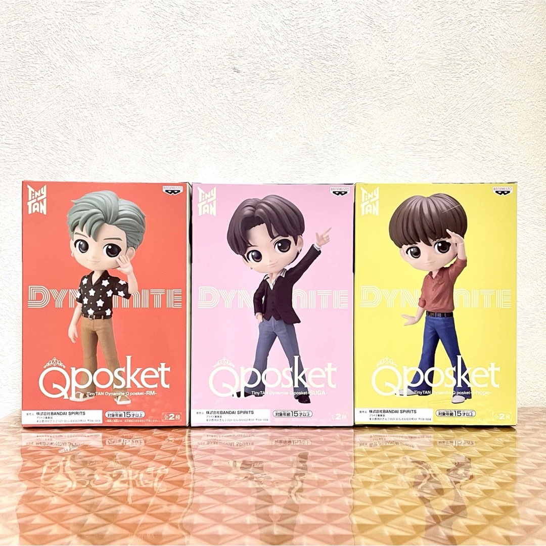 防弾少年団(BTS)(ボウダンショウネンダン)の【新品】TinyTAN✧Dynamite Q posket  3種セット エンタメ/ホビーのフィギュア(その他)の商品写真