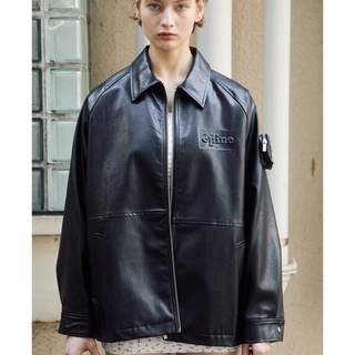 エピヌ(épine)のépine leather jacket black(ブルゾン)