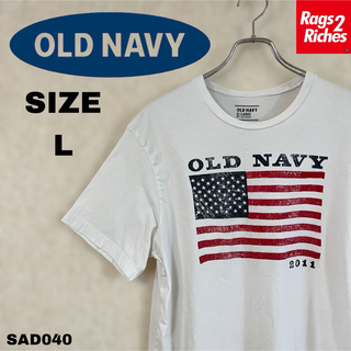 オールドネイビー(Old Navy)のOLD NAVY オールドネイビー 星条旗 プリント Tシャツ(Tシャツ/カットソー(半袖/袖なし))