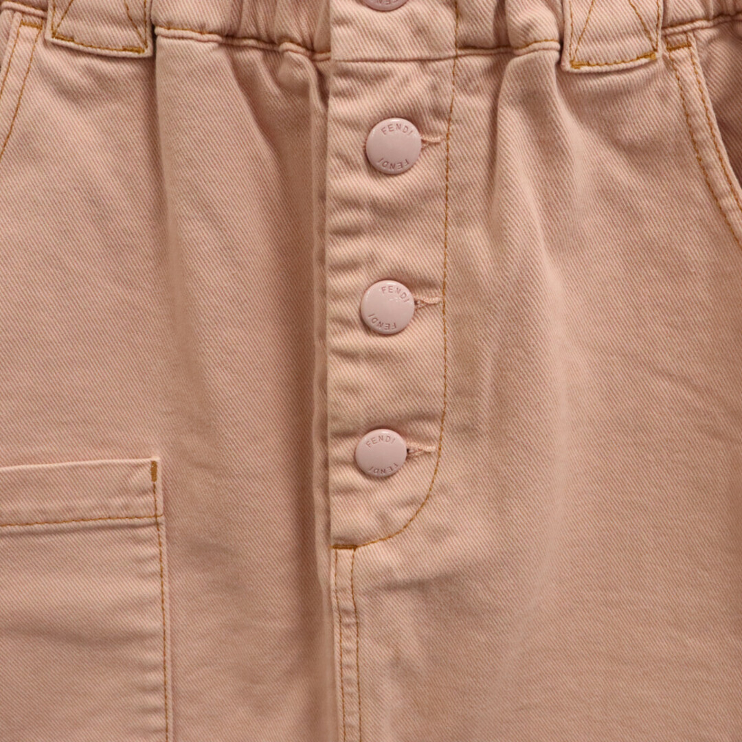 FENDI(フェンディ)のFENDI フェンディ ロゴパッチ付デニムスカート FLQ528 A5YV ピンク レディース レディースのスカート(ミニスカート)の商品写真