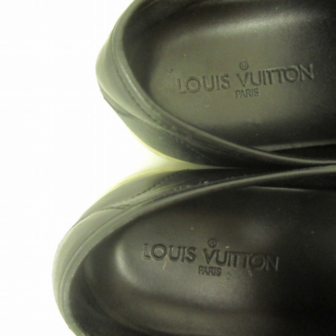 LOUIS VUITTON(ルイヴィトン)のルイヴィトン レザー スニーカー シューズ ロゴ ファスナー 8 約26cm 黒 メンズの靴/シューズ(スニーカー)の商品写真