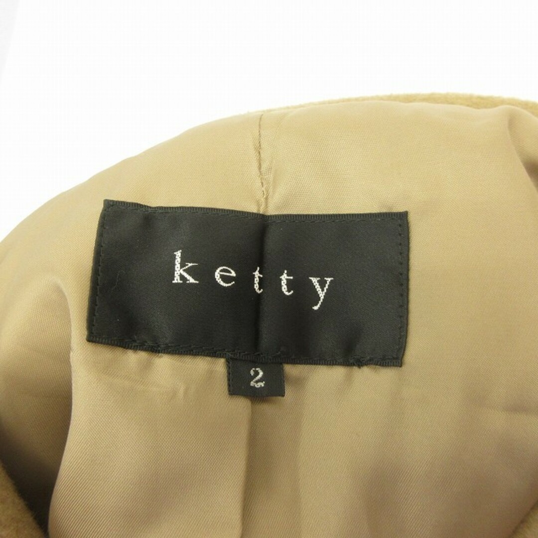 ketty(ケティ)のケティ KETTY ウール コート ブルゾン フード付 2 約M ■GY09 レディースのジャケット/アウター(その他)の商品写真
