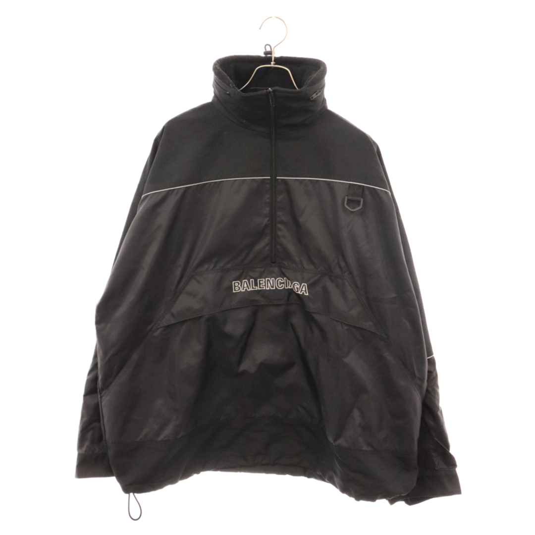 Balenciaga(バレンシアガ)のBALENCIAGA バレンシアガ 18AW ロゴウインドブレーカージャケット 533917 TA018 ブラック メンズのジャケット/アウター(フライトジャケット)の商品写真