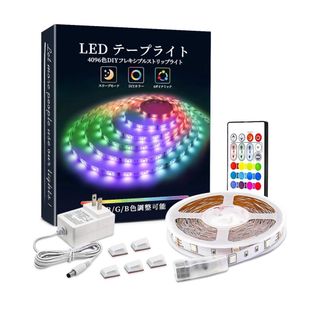 LEDテープライト RGB APPリモコン制御 音楽テープライト 調色調光 (その他)