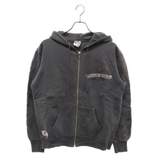 クロムハーツ(Chrome Hearts)のCHROME HEARTS クロムハーツ ホースシュー CHプラス ダガージップアップ スウェット パーカー ネイビー(パーカー)