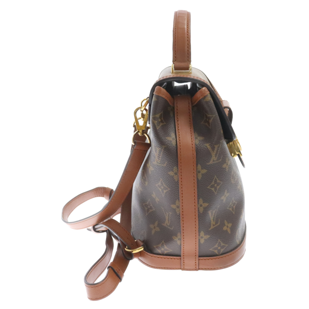 LOUIS VUITTON(ルイヴィトン)のLOUIS VUITTON ルイヴィトン モノグラム&リバースモノグラム ドーフィーヌ レザーバックパック M45142 ブラウン メンズのバッグ(バッグパック/リュック)の商品写真