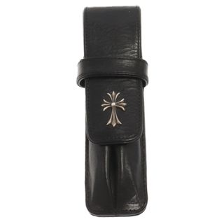 クロムハーツ(Chrome Hearts)のCHROME HEARTS クロムハーツ CASE PEN TINY CRS タイニーCHクロス ペンケース ブラック(その他)