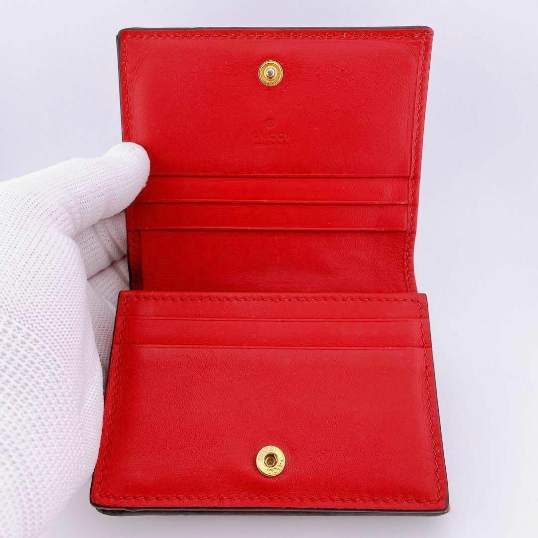 Gucci(グッチ)の【美品】グッチ GGスプリーム ミスティックキャット 499380 二つ折り財布 レディースのファッション小物(財布)の商品写真