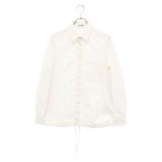 ジルサンダー(Jil Sander)のJIL SANDER ジルサンダー 裾ドローコード 長袖シャツ ホワイト レディース(シャツ/ブラウス(長袖/七分))