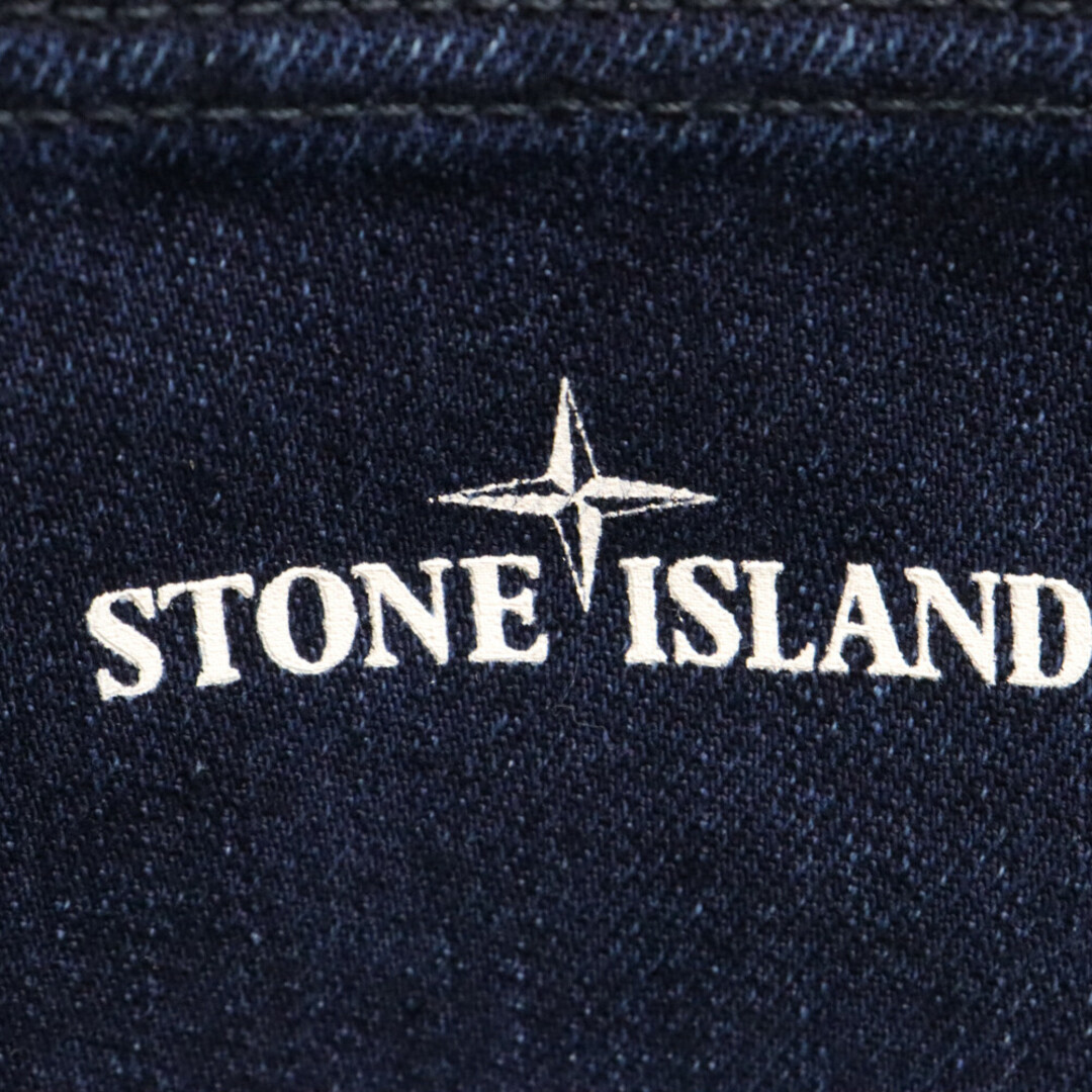 STONE ISLAND(ストーンアイランド)のSTONE ISLAND ストーンアイランド ジップデザイン ポケット デニムパンツ インディゴ 651530934 メンズのパンツ(デニム/ジーンズ)の商品写真