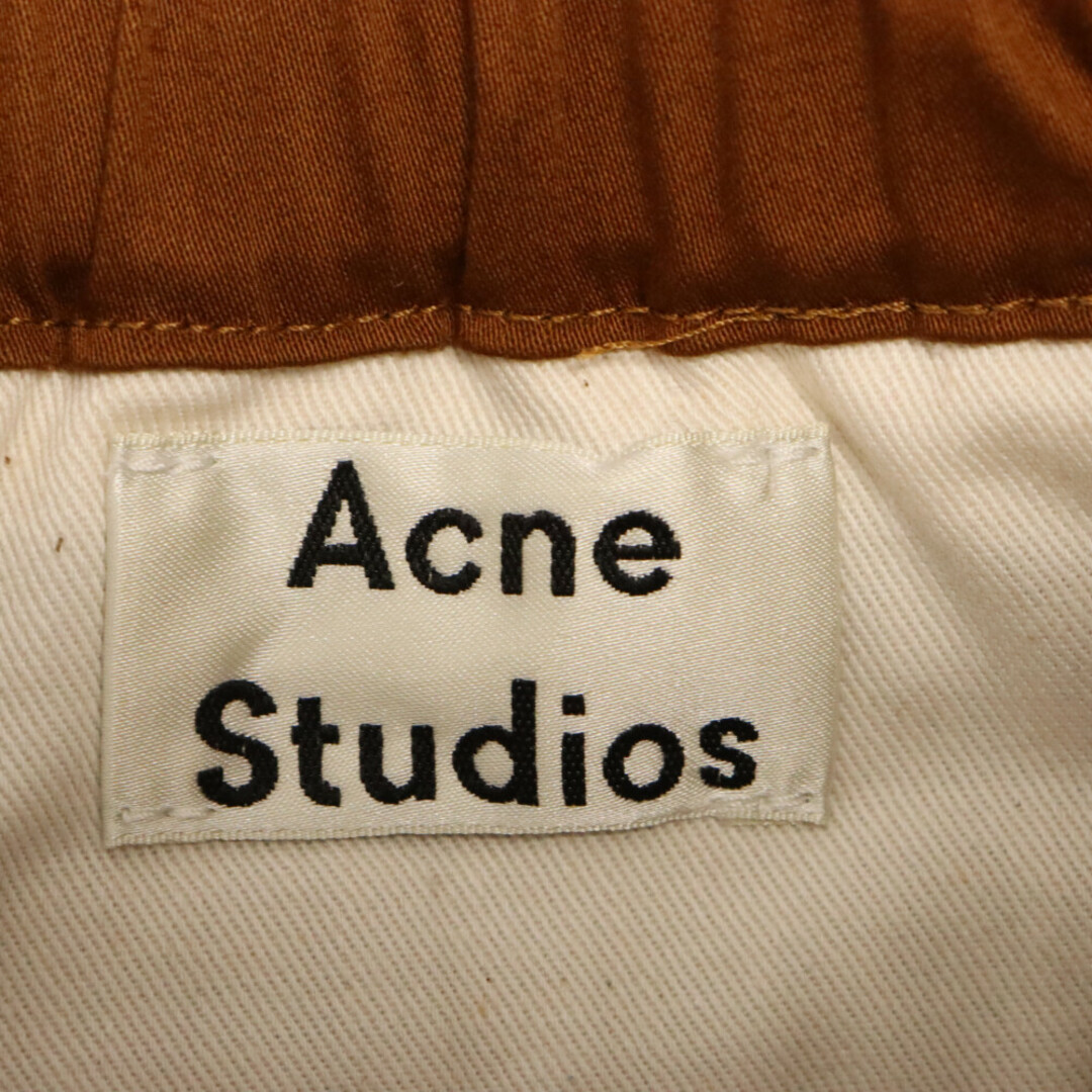 Acne Studios(アクネストゥディオズ)のAcne Studios アクネ ストゥディオズ 19SS Paco Co Satin Trousers ストレッチテーパードイージーパンツ ブラウン FN-MN-TROU000119 メンズのパンツ(その他)の商品写真