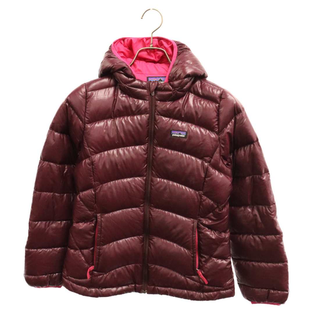 patagonia(パタゴニア)のPATAGONIA パタゴニア 14AW ハイロフト フード付き ダウンジャケット ワインレッド キッズ 68211FA14 メンズのジャケット/アウター(ダウンジャケット)の商品写真