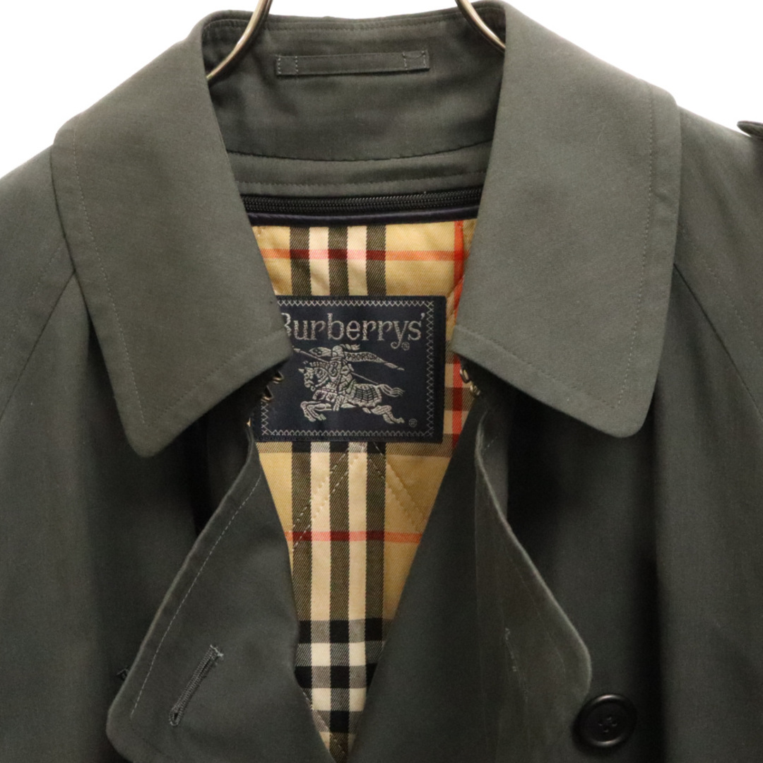 BURBERRY(バーバリー)のBURBERRYS バーバリーズ 90S 裏地ノバチェック柄 日本製 トレンチコート グレー BBB85-922-78 メンズのジャケット/アウター(トレンチコート)の商品写真